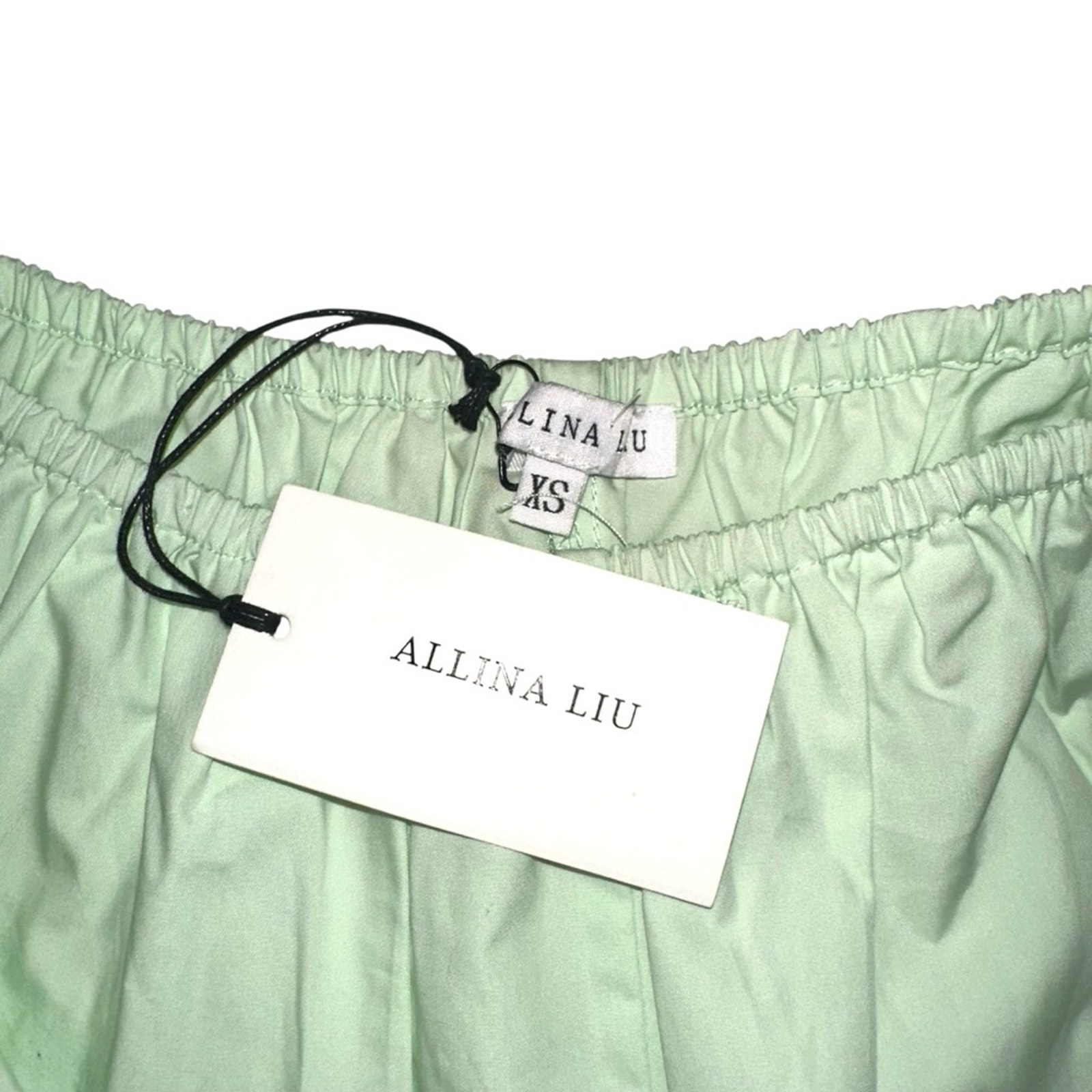 Nwt Allina Liu Cap Bloomers Green Ruffle Hem Shorts Xs — image 4 of 8